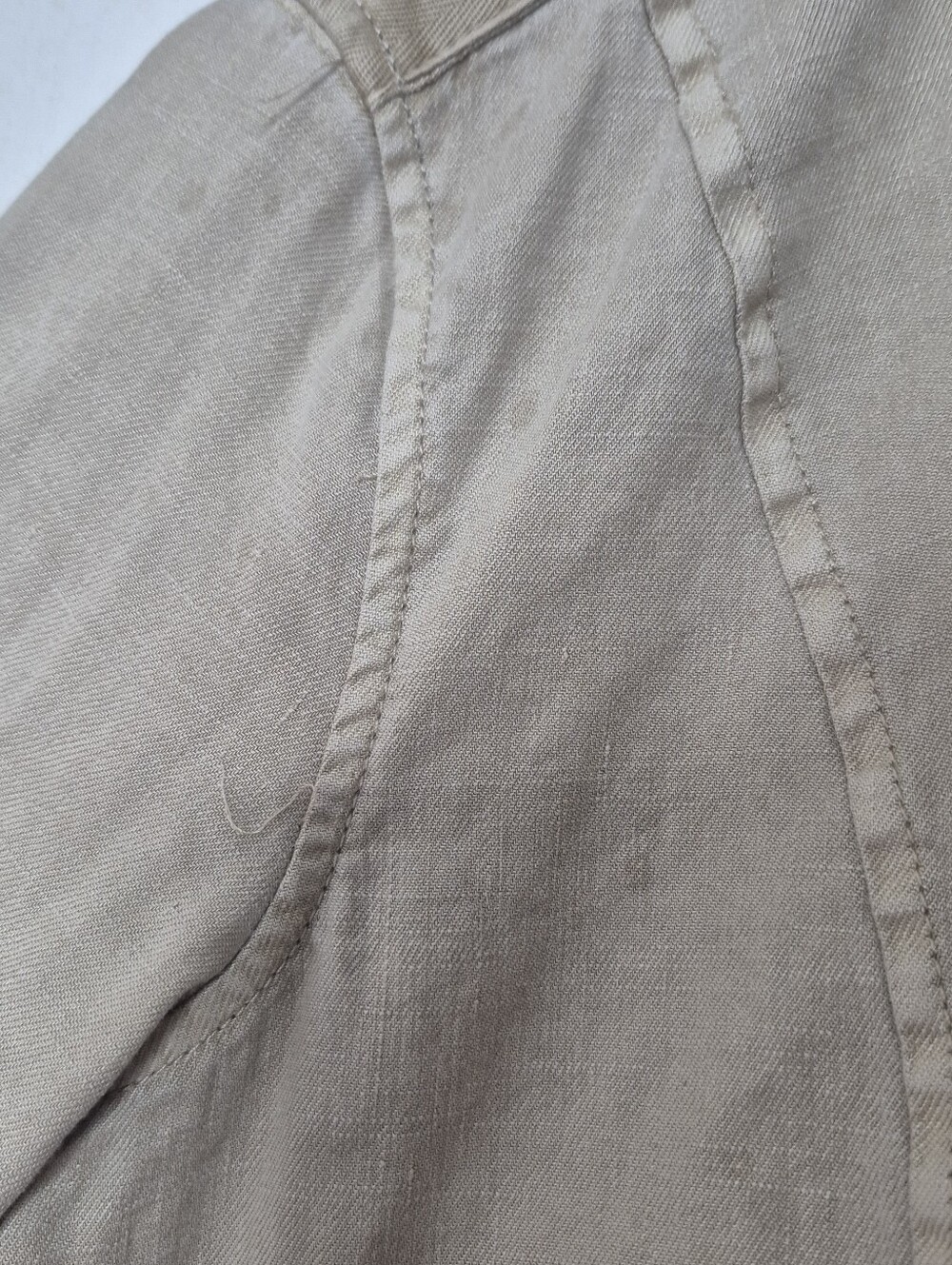 Sundance Laurel Legends Military Jacket Ruffles Size Small Tan Boho - Picture 5 of 6